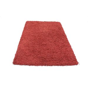 morgenland Wollteppich »Shaggy Teppich handgewebt rot«, rechteckig Rot Größe B/L: 121 cm x 165 cm