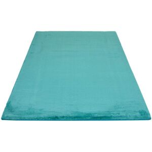 Carpet City Hochflor-Teppich »TOPIA 400«, rechteckig, Kunstfell-Teppich mit... petrol Größe B/L: 160 cm x 230 cm