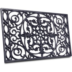 HANSE Home Fussmatte »Mix Mats Gusseisen-Optik Gummi Trellis«, rechteckig,... Schwarz Größe B/L: 45 cm x 75 cm