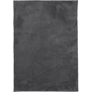 carpetfine Hochflor-Teppich »Silky«, rechteckig, Shaggy, Langflor, uni,... grau Größe B/L: 160 cm x 230 cm