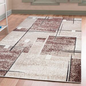 my home Teppich »Deblin«, rechteckig, weicher Flor, Kurzflor, Karo-Design,... sand Größe B/L: 200 cm x 300 cm