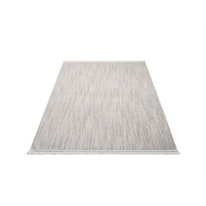 Carpet City Teppich »CLASICO 0052«, rechteckig, Kurzflor, Fransen, Meliert,... taupe Größe B/L: 120 cm x 170 cm