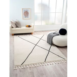 Myflair Möbel & Accessoires Hochflor-Teppich »Moroccan Signature«,... weiss/schwarz Größe B/L: 160 cm x 230 cm