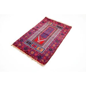 morgenland Wollteppich »Belutsch Teppich handgeknüpft rot«, rechteckig,... Rot Größe B/L: 79 cm x 125 cm