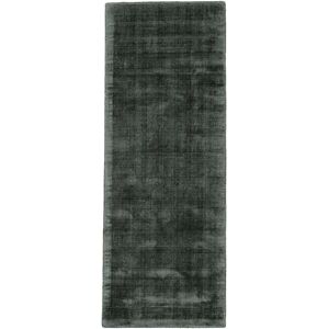 carpetfine Teppich »Ava Viskoseteppich«, rechteckig, Seidenoptik, leichter... dunkelgrün Größe B/L: 80 cm x 350 cm