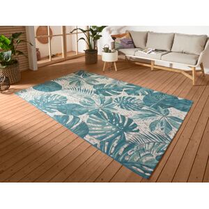 HANSE Home Outdoorteppich »Tropical Leaves«, rechteckig, In-& Outdoor,... türkis Größe B/L: 80 cm x 165 cm