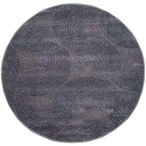 Carpet City Teppich »Friseé-Teppich FANCY 647«, rechteckig,... Grau Größe Ø 200 cm