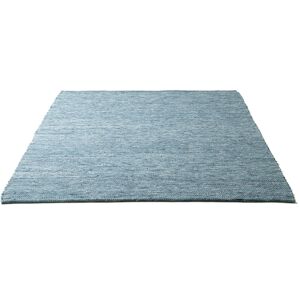 Sansibar Wollteppich »Hörnum«, rechteckig, Handweb Teppich, meliert, reine... blau Größe B/L: 170 cm x 240 cm