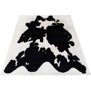 Bruno Banani Hochflor-Teppich »Makayla«, rechteckig, Kuhfell-Muster,... schwarz Größe B/L: 160 cm x 230 cm