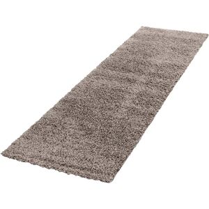 Ayyildiz Teppiche Hochflor-Läufer »Life Shaggy 1500«, rechteckig, 80cm x... taupe Größe B/L: 80 cm x 250 cm