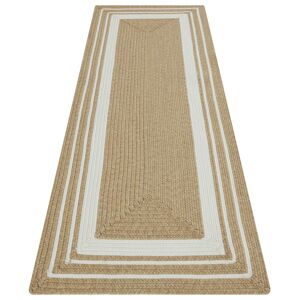 NORTHRUGS Läufer »Trenzado«, rechteckig, In- & Outdoor, Handmade-Look,... creme/beige Größe B/L: 80 cm x 200 cm