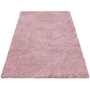 andas Hochflor-Teppich »Tretten«, rechteckig, Shaggy, Uni Farben, weich &... rosé Größe B/L: 60 cm x 110 cm