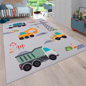 Paco Home Kinderteppich »Bino 579«, rechteckig, Spielteppich, Motiv Autos &... Grau Größe B/L: 200 cm x 290 cm