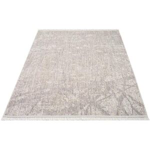 Carpet City Teppich »CLASICO 9150«, rechteckig, Kurzflor, Fransen, Meliert,... beige Größe B/L: 120 cm x 170 cm