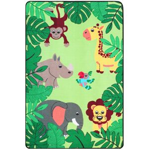 Primaflor-Ideen in Textil Kinderteppich »JUNGLE«, rechteckig, Motiv Dschungel... grün Größe B/L: 100 cm x 150 cm