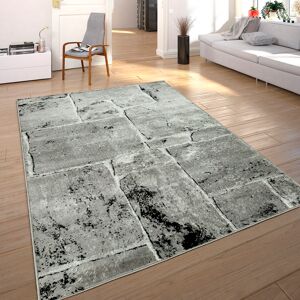 Paco Home Teppich »Sinai 050«, rechteckig, Kurzflor, Stein Muster, ideal im... grau Größe B/L: 60 cm x 100 cm