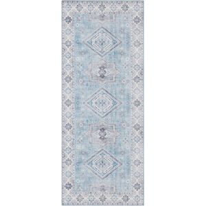 NOURISTAN Läufer »Gratia«, rechteckig, Orientalisch, Vintage, Flachgewebe... blau Größe B/L: 80 cm x 200 cm