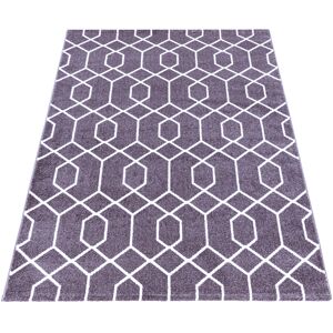 Ayyildiz Teppiche Teppich »EFOR 3713«, rechteckig violett Größe B/L: 120 cm x 170 cm