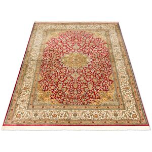 morgenland Teppich »Kaschmir Seide Teppich handgeknüpft rot«, rechteckig Rot Größe B/L: 153 cm x 216 cm