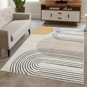 Carpet City Teppich »BONITO 7157«, rechteckig, Flachflor, Hochtief-Muster/... beige Größe B/L: 120 cm x 170 cm