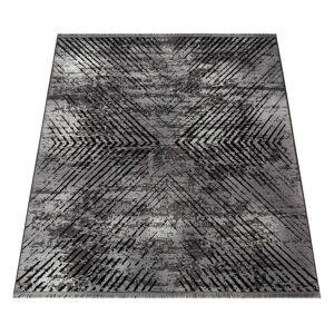 Ayyildiz Teppiche Teppich »ELITE 8801«, rechteckig, Pflegeleicht /... GREY Größe B/L: 80 cm x 250 cm