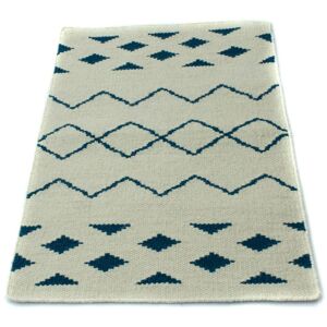 morgenland Wollteppich »Kelim Teppich handgewebt grau«, rechteckig, Kurzflor Grau Größe B/L: 62 cm x 95 cm