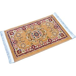 PETEX Orientteppich mit Fransen traditionelles orientalisches Muster gewebt beige