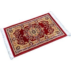 PETEX Orientteppich mit Fransen traditionelles orientalisches Muster gewebt rot