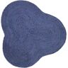 carpetfine Teppich »Alia Juteteppich«, wolkenförmig, handgewebt aus Jute,... Blau  B/L: 90 cm x 90 cm