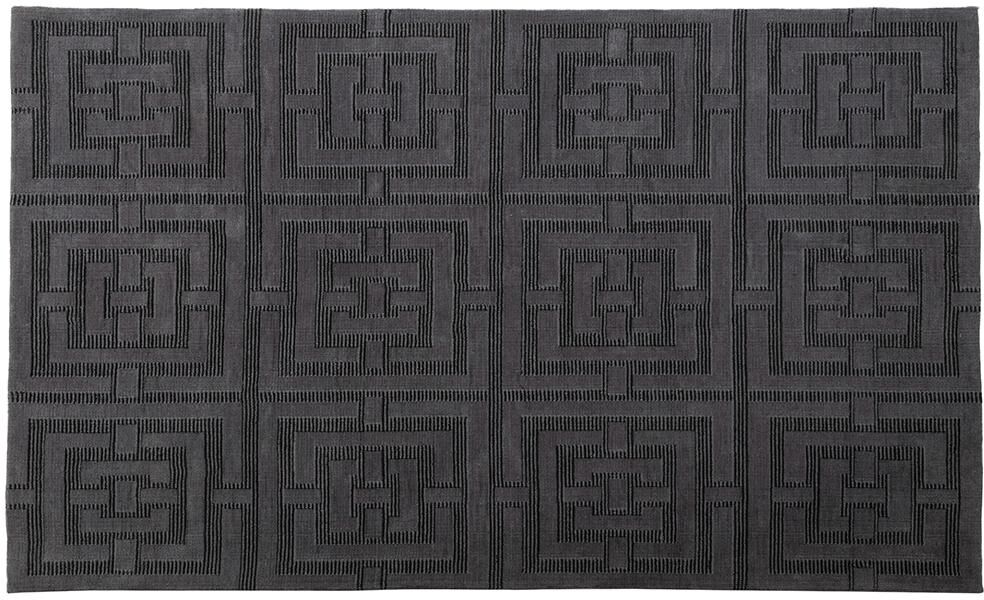 Vente-unique.ch Teppich Jacquard gewebt IYAD - 160 x 230 cm - Anthrazit