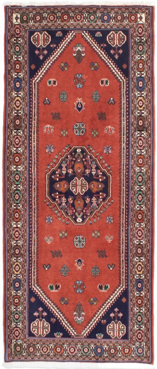 Nain Trading Perserteppich Abadeh 192x83 Läufer Dunkelbraun/Orange (Handgeknüpft, Persien/Iran, Wolle)