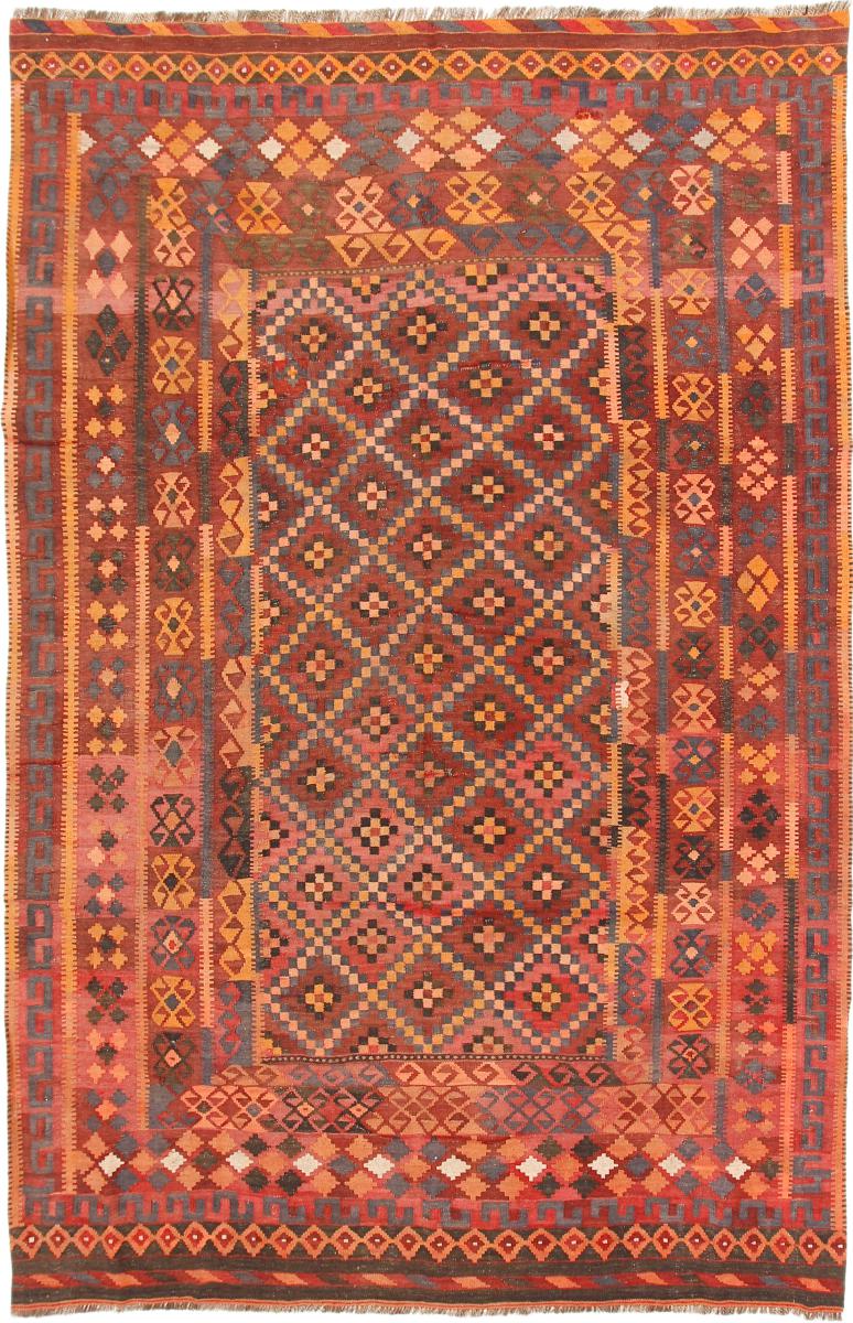 Nain Trading Orientteppich Kelim Afghan Antik 310x203 Braun/Orange (Afghanistan, Handgewebt, Wolle)