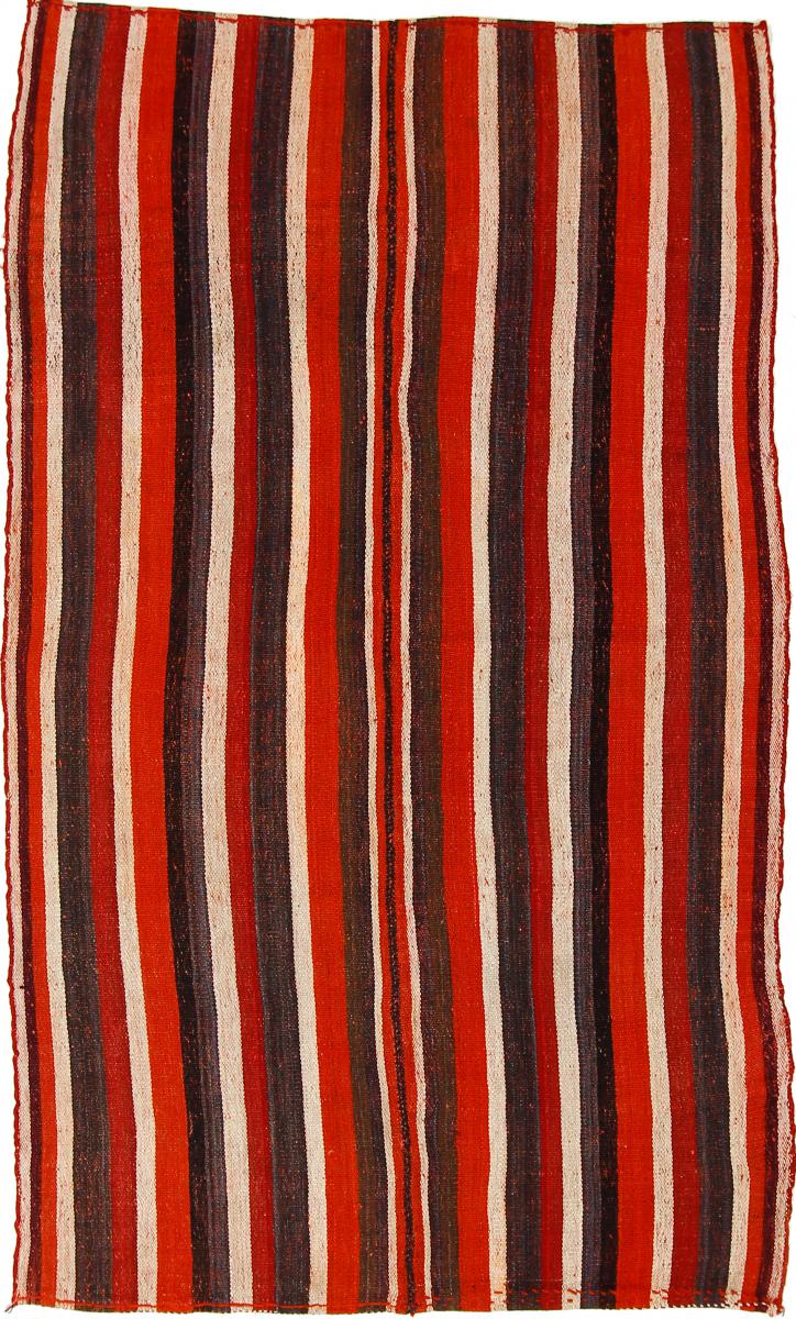 Nain Trading Handgewebter Teppich Kelim Fars Antik 217x132 Beige/Orange (Wolle, Persien/Iran)