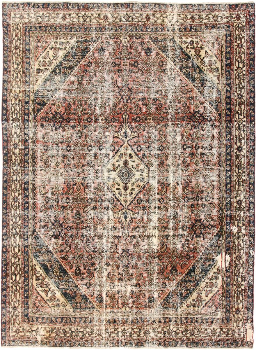 Nain Trading Orientalischer Vintage Heritage Teppich 343x251 Beige/Dunkelbraun (Persien/Iran, Wolle, Handgeknüpft)