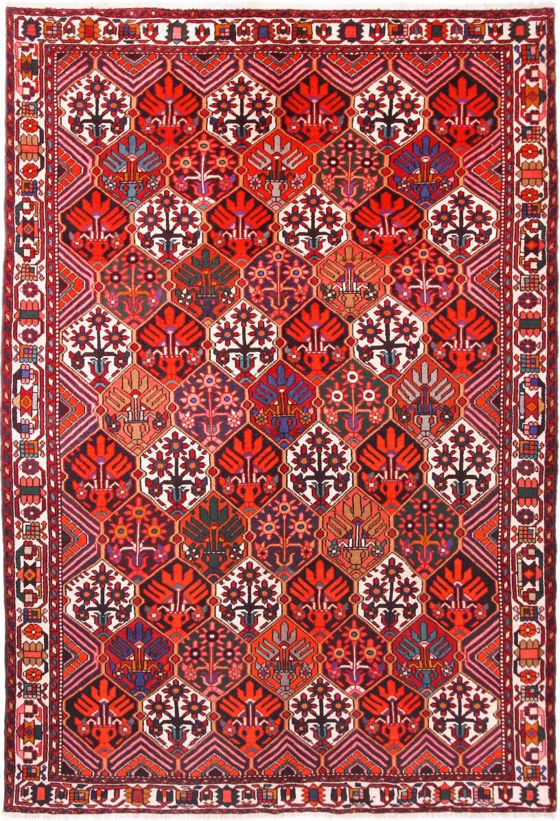 Nain Trading Handgeknüpfter Teppich Bakhtiar 288x196 Rot/Rosa (Wolle, Persien/Iran)