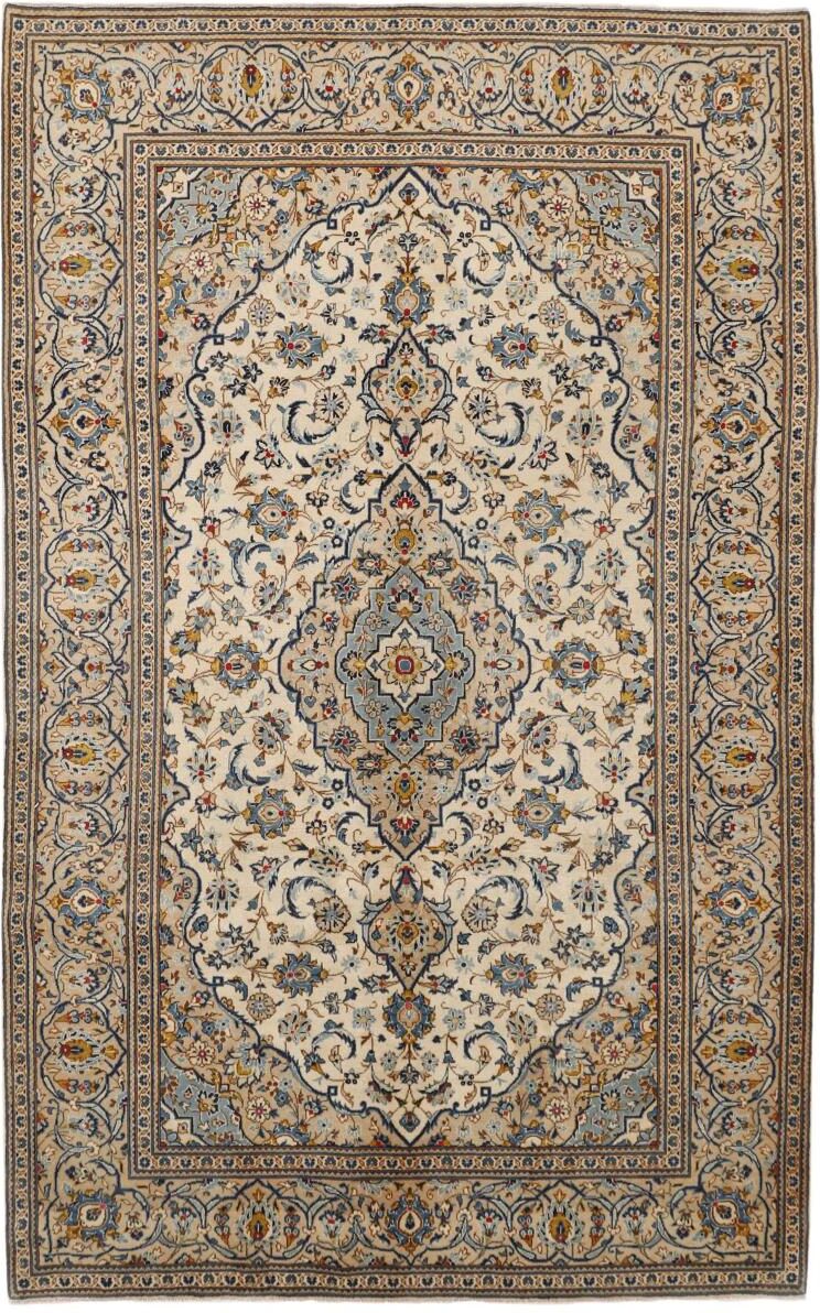 Nain Trading Orientalischer Keshan Teppich 314x194 Dunkelgrau/Beige (Persien/Iran, Wolle, Handgeknüpft)