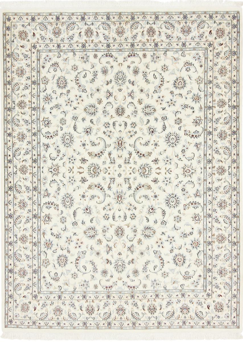Nain Trading Orientalischer Nain 9La Teppich 269x202 Grau/Beige (Persien/Iran, Wolle mit Seide, Handgeknüpft)