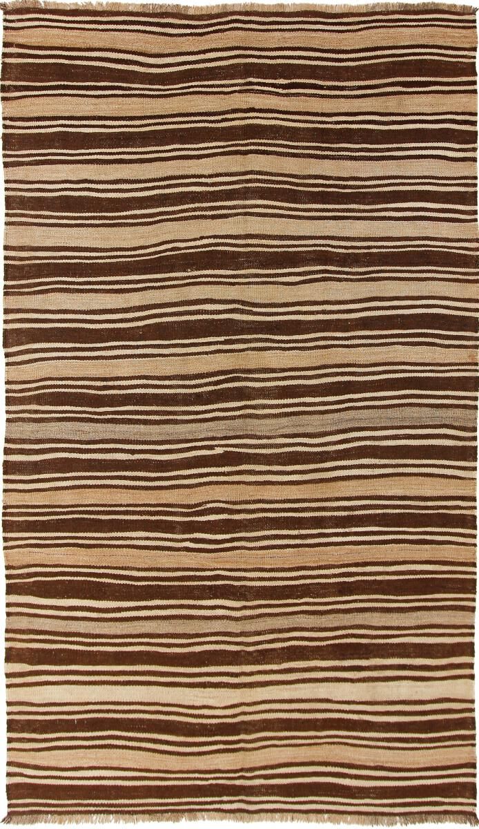 Nain Trading Persischer Kelim Fars Antik Teppich 277x162 Beige/Dunkelbraun (Wolle, Persien/Iran, Handgewebt)