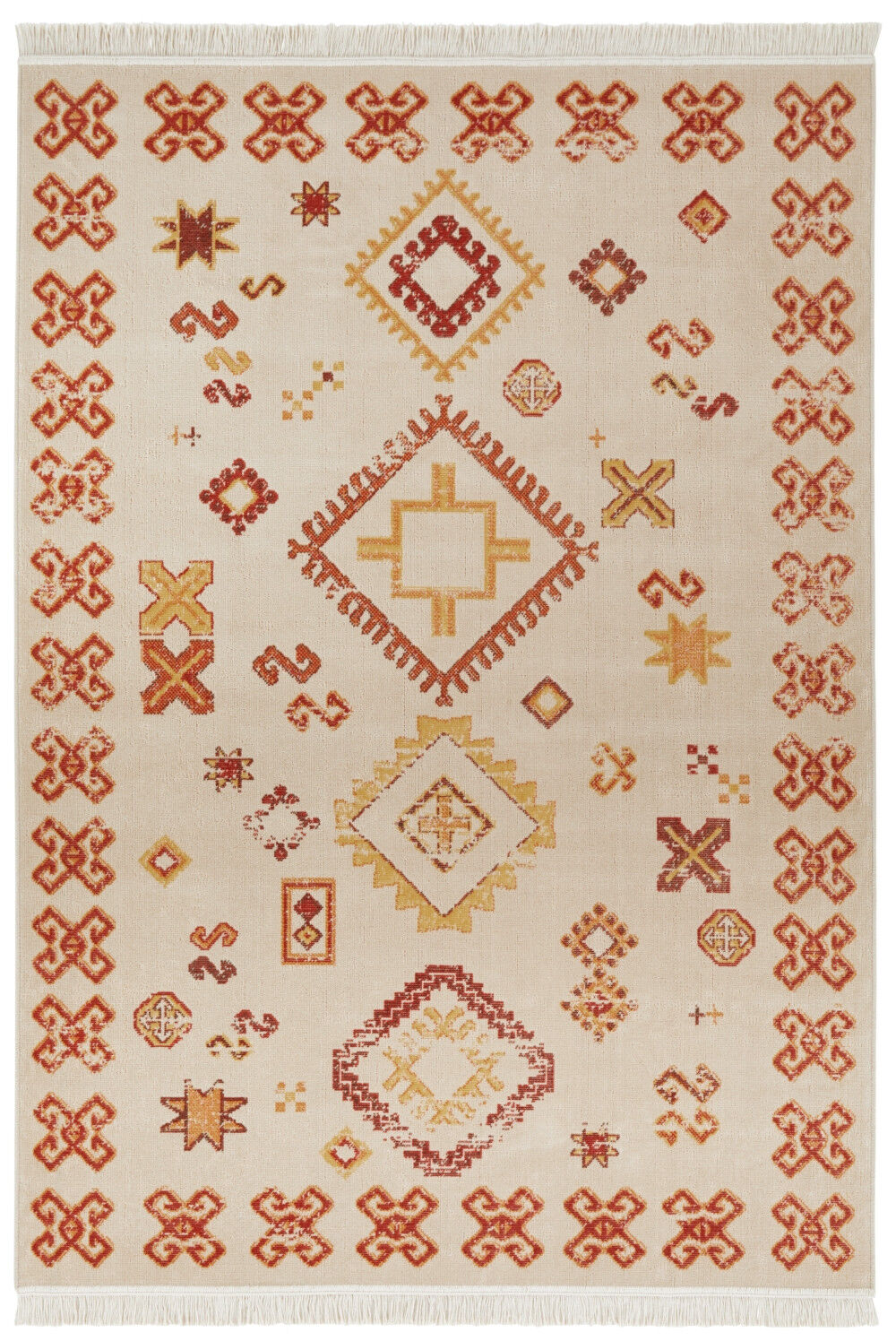 Nouristan - Hanse Home koberce Kusový koberec Sarobi 105126 Cream, Red - 200x290 cm