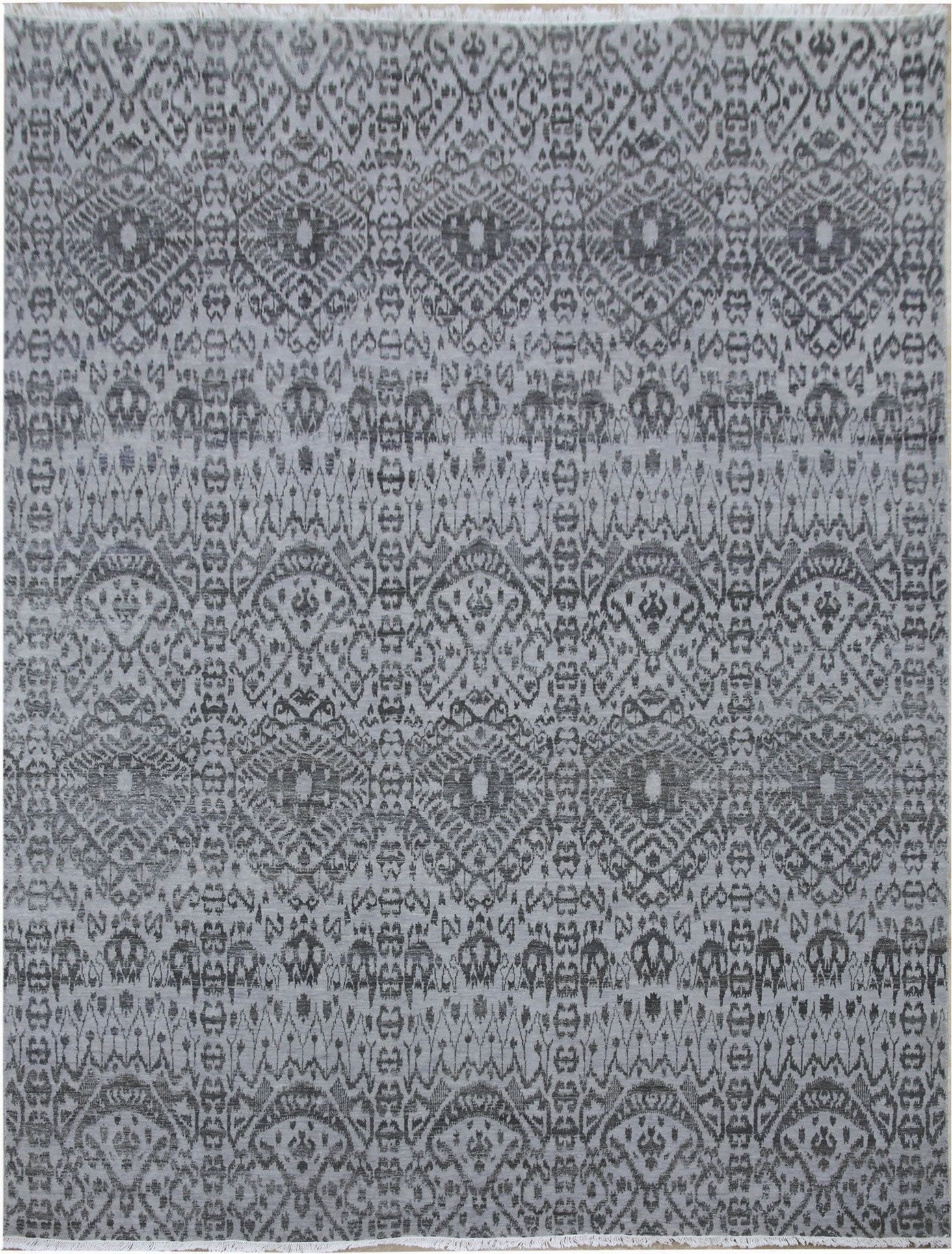 Diamond Carpets koberce Ručně vázaný kusový koberec Diamond DC-EKT L silver/black - 365x550 cm