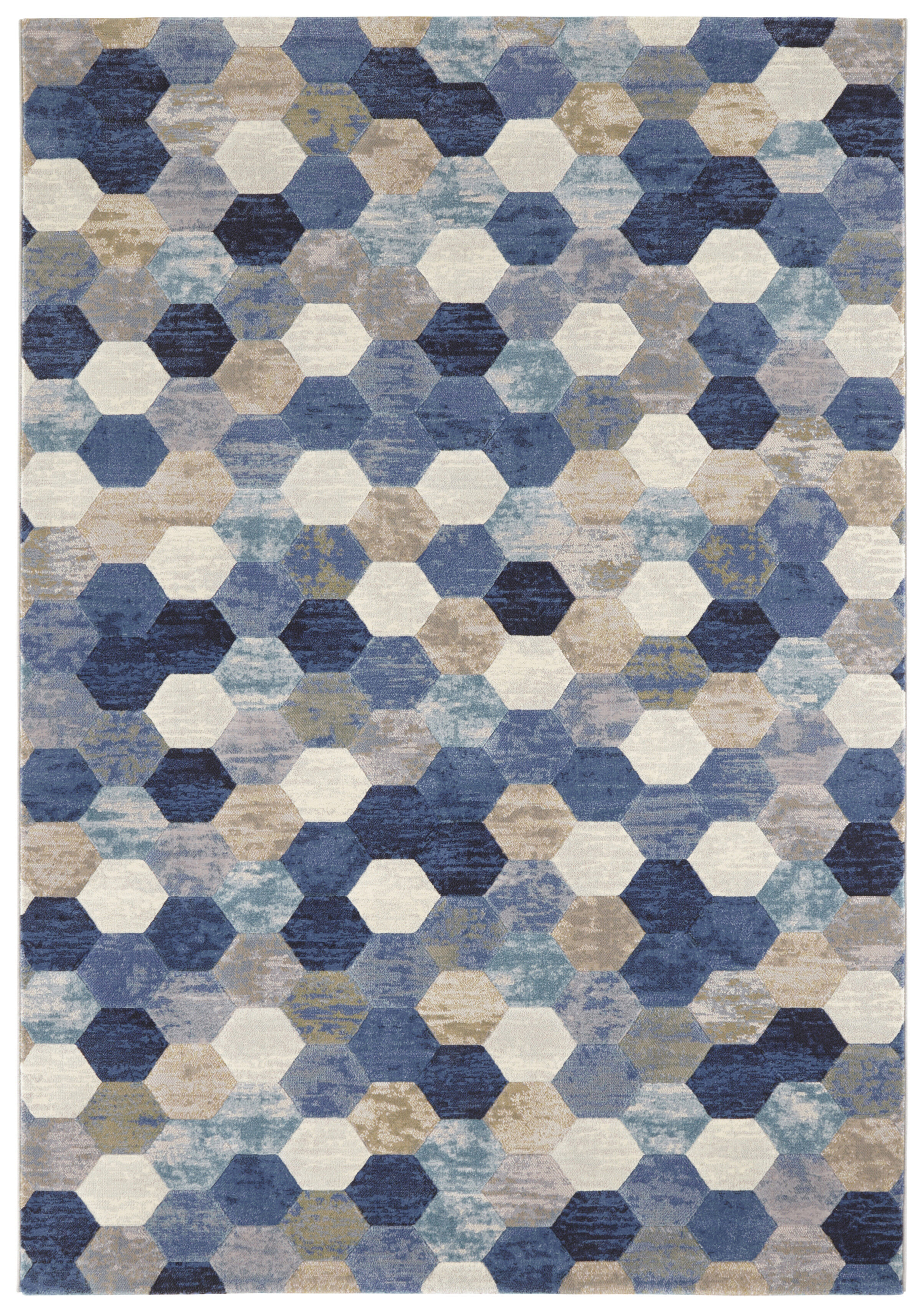 ELLE Decoration koberce Kusový koberec Arty 103578 Blue/Cream z kolekce Elle - 80x150 cm