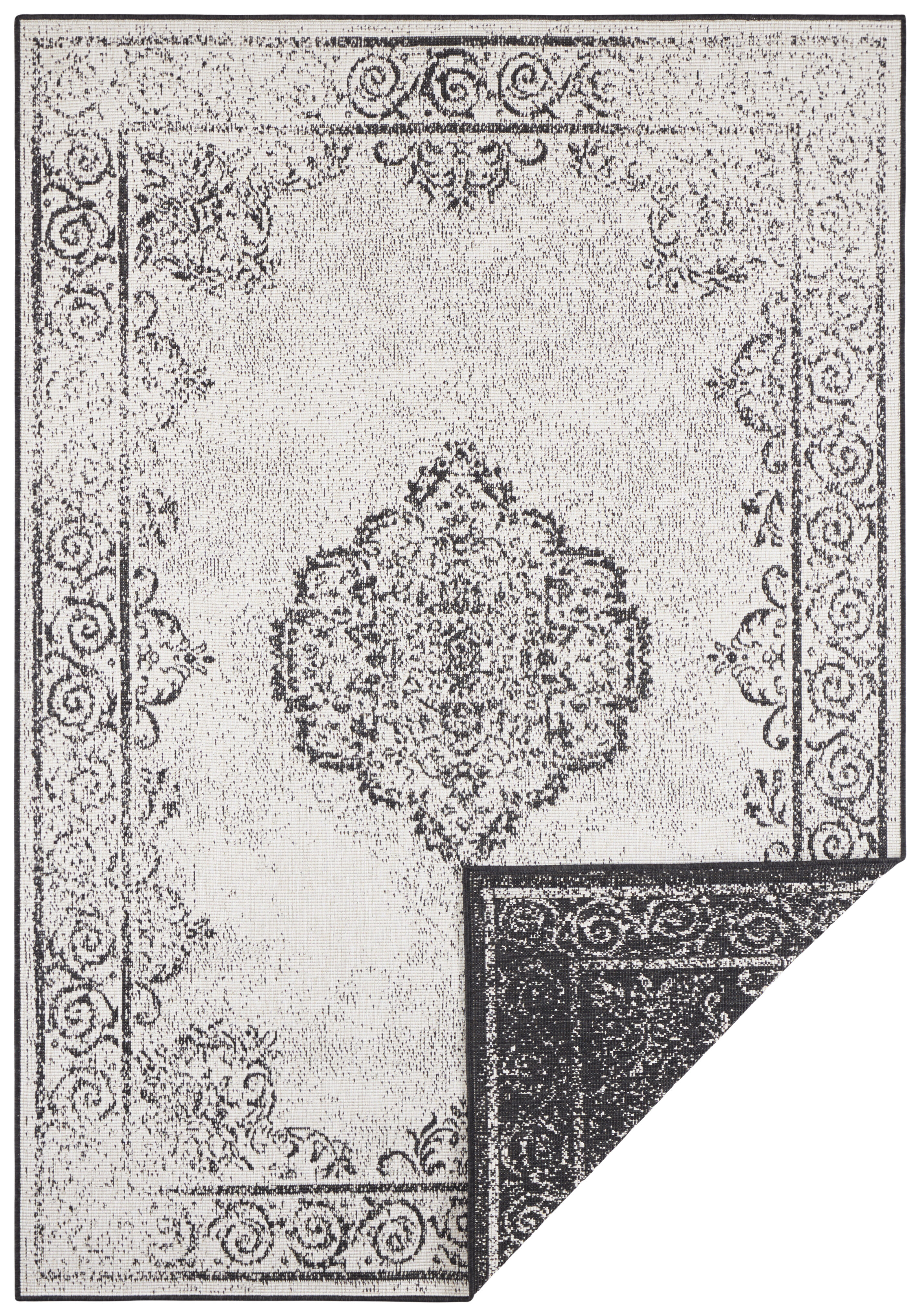 NORTHRUGS - Hanse Home koberce Kusový koberec Twin Supreme 103868 Black/Cream - 200x290 cm