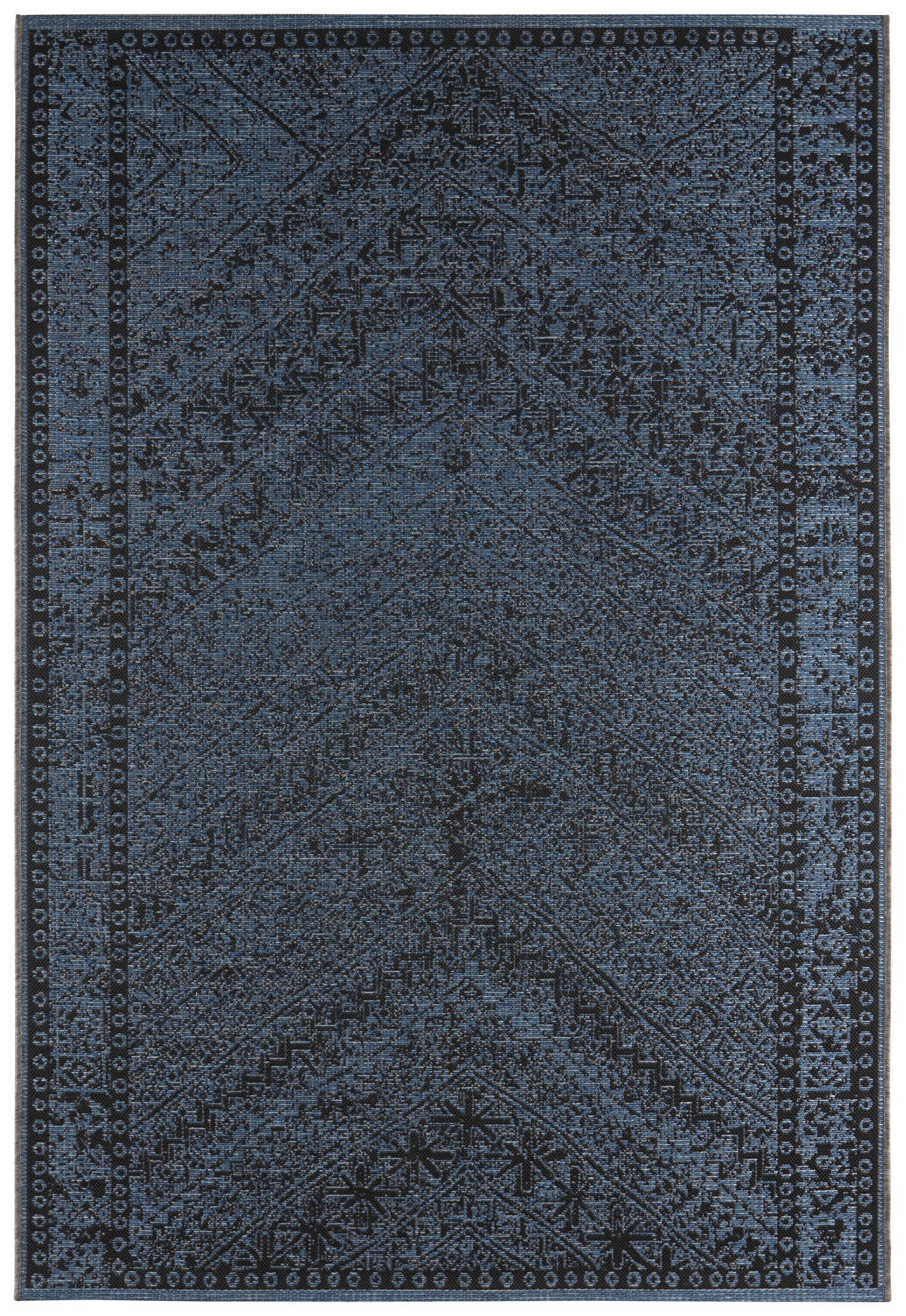 NORTHRUGS - Hanse Home koberce Kusový koberec Jaffa 104051 Blue//Black - 140x200 cm
