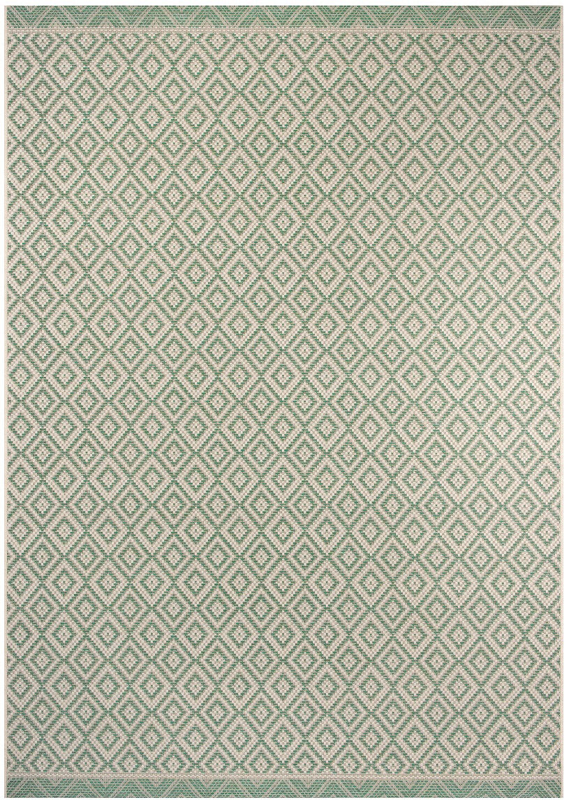 Obsession koberce Kusový koberec Outdoor 104513 Green/Cream - 70x200 cm