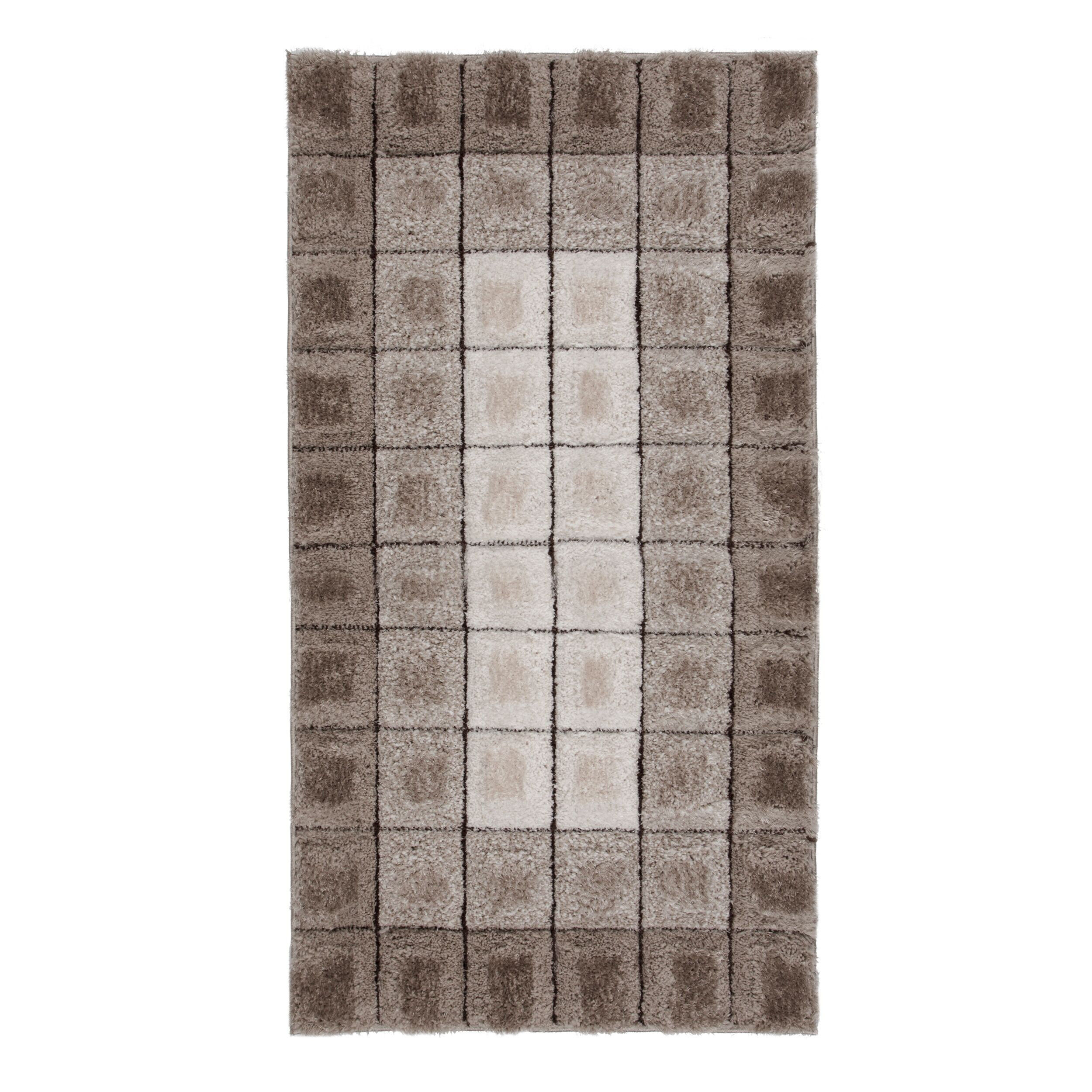 Flair Rugs koberce Kusový koberec Velvet-3D Cube Natural - 80x150 cm