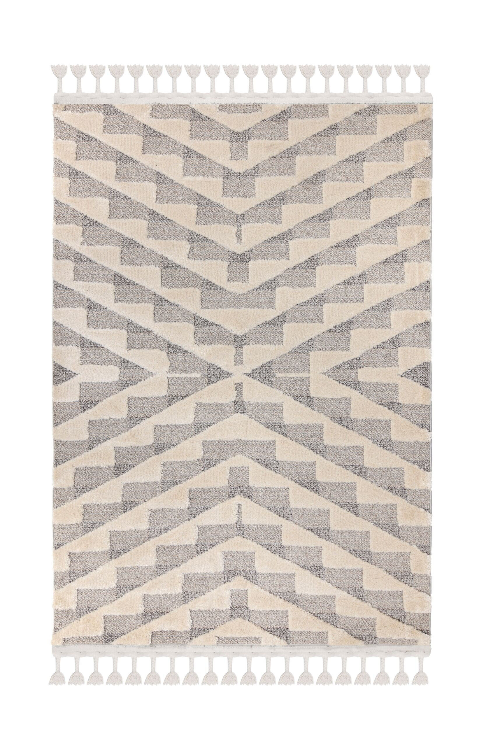 Flair Rugs koberce Kusový koberec Aria Hampton Grey/Cream - 200x290 cm