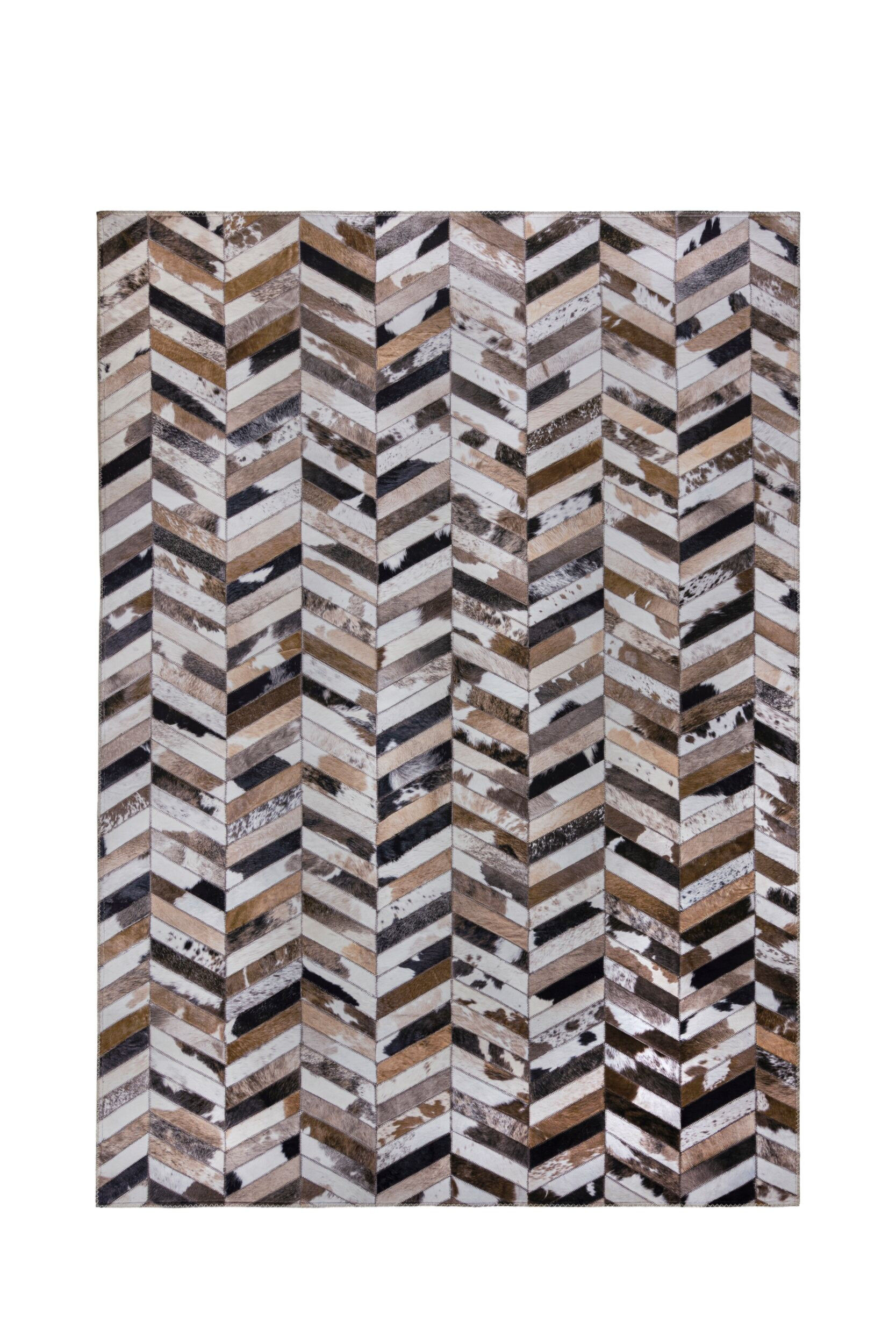 Flair Rugs koberce Kusový koberec Dakota Faux Hide Jesse Brown/Natural - 120x170 cm