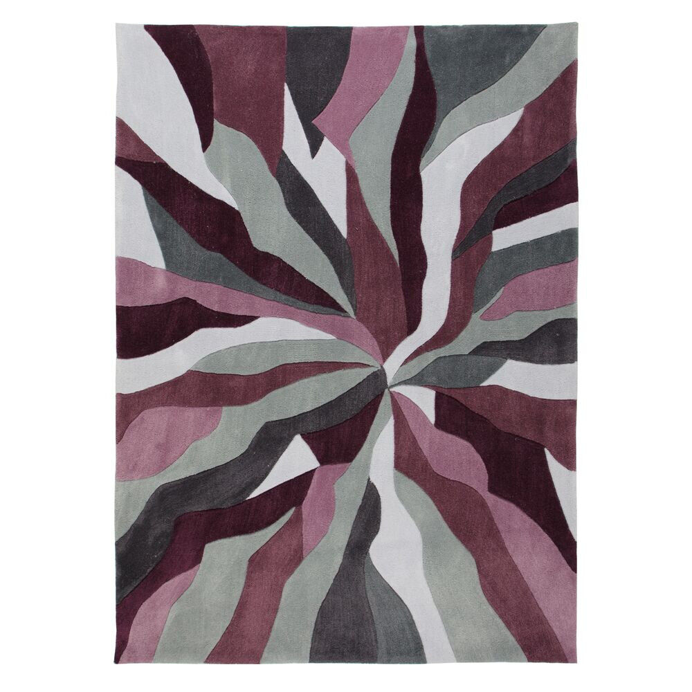 Flair Rugs koberce Ručně všívaný kusový koberec Infinite Splinter Purple - 80x150 cm