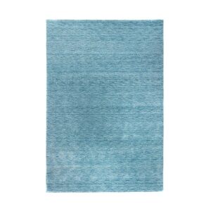 Morgenland Gabbeh Teppich - Indus - Uni - hellblau - 400 x 300 cm - rechteckig