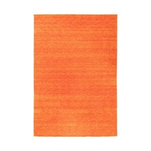 Morgenland Gabbeh Teppich - Indus - Uni - orange - 400 x 300 cm - rechteckig